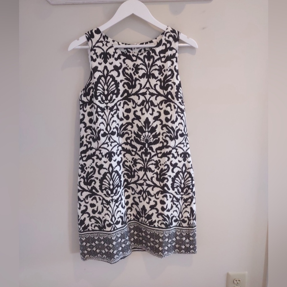 Tyler Boe Black and White Floral Dress